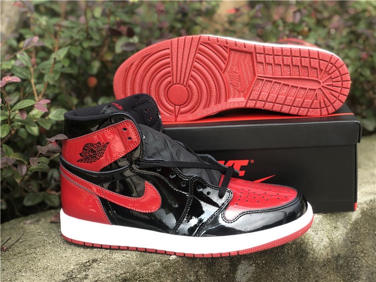 Air Jordan 1 Retro High OG 'Patent Bred' 555088-063 - KICKS CREW